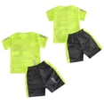 thumbnail image 5 of Xnihocha Boys Soccer Sports Training Uniforms Kids Youth Athletic Football Soccer Jersey Shirt and Fluorescent_Green 110, 5 of 7