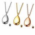 thumbnail image 4 of Small Keepsake Pendant Necklace Stainless Steel Urn Necklace for Ashes Cremation Jewelry Teardrop Pendant Necklace, 4 of 9
