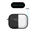 thumbnail image 4 of Dteck Case for AirPods Pro Case with Metal Keychain, Water-Resistant Lichee Pattern AirPods 3 Case [Front LED Visible] Silicone Shockproof Cover Support AirPods Pro Case Wireless Charging, Black, 4 of 9