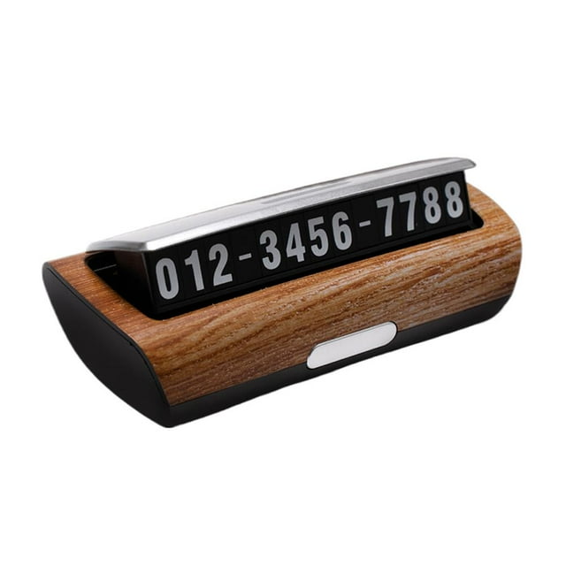 Car Temporary Parking Sign, Luminous Phone, Hidden Car Plate Number Moving