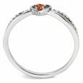 thumbnail image 3 of Womens Rings High polished (no plating) 316L Stainless Steel Ring with AAA Grade CZ in Orange DA235, 3 of 5