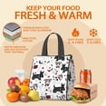thumbnail image 5 of Scribble Dogs Insulated Lunch Bag for Women & Adults,Large Portable Soft Cooler Lunch Bag,Thermal Food Storage Tote with Pearl Cotton,8.66L,8.75x5.75x9.5 Inch, 5 of 6