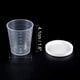 thumbnail image 5 of Taza Medidora de Plástico de 30mL para Cocina y Laboratorio 10Pcs con Tapa, 5 of 5