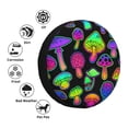 thumbnail image 5 of Bingfone Bright Mushrooms Spare Tire Cover Weatherproof Universal Wheel Protectors For Rv Camper Travel Trailer Suv Truck 16 Inch, 5 of 9