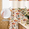 thumbnail image 2 of No Hook Shower Curtain with Built-in Rings - Fall Mushroom Pattern Washable Waterproof Fabric Bathroom Curtains for Hotel,Rentals, Stall 54 X 78 Inch , Autumn Foliage Floral, 2 of 9