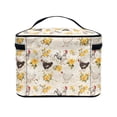 thumbnail image 4 of HELLHERO Rooster Portable Make Up Toiletry Organizer for Girls Wide Open Portable Pouch Portable Traveling Large Cosmetic Travel Bag Large Capacity Ideal For Daily Use, 4 of 6