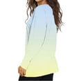 thumbnail image 2 of ZUKMRJPC Women's V Neck Long Sleeve T Shirts Fashion Gradient Color Casual Lightweight Tunic Tops Slim Fit Soft Comfy Basic Tees, 2 of 5