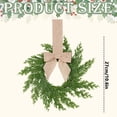 thumbnail image 3 of Mini Wreaths for Cabinets Small Christmas Kitchen Cabinet Wreaths with Bow Artificial Norfolk Pine Hanging Wreath Outdoor Indoor Wreaths for Front Door Window Fireplace Chairs Wall Stairs Home Decor, 3 of 5