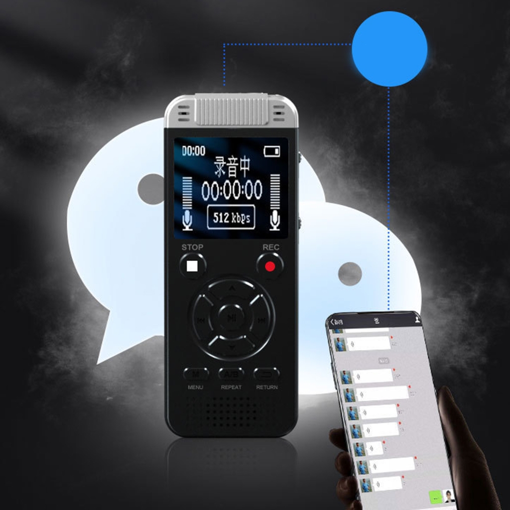 Digital Voice Activated Recorder Voice Recorder with Line in Connection