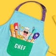 thumbnail image 7 of Chefclub Little Chef 100% Cooking Apron - Blue, Characters, 7 of 7