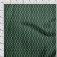 thumbnail image 3 of oneOone Viscose Jersey Teal Green Fabric Leaves & Paisley Block Sewing Fabric By The Yard Printed Diy Clothing Sewing Supplies 60 Inch Wide, 3 of 5