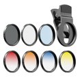 thumbnail image 1 of APEXEL APL-52UV-7G 7in1 Lens Filter Kit 52mm ND32 Filter Lens CPL Lens 6-Point Star Filter 52mm Grad Red /Blue /Yellow /Orange Filters Compatible with Most Smartphones and Camera Lenses wi, 1 of 7