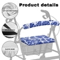 thumbnail image 5 of HELLHERO Seat & Backrest Covers for Elder Removable Rollator Seat Covers and Seniors Men Women Waterproof Fits Rollators Indigo-dyed Tropical Foliage, 5 of 7