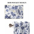 thumbnail image 6 of Navy Blue Coastal Living Room Curtains 2 Panel, Coral Starfish Seaside Summer Beach Cafe Window Treatment, Extra Long Farmhouse Bedroom Bathroom Kitchen Curtains Drapes 104"x72", 6 of 6