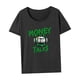 thumbnail image 4 of Camiseta básica para mujer, camiseta básica de moda con cuello redondo para playa, senderismo, compras XL, 4 of 7