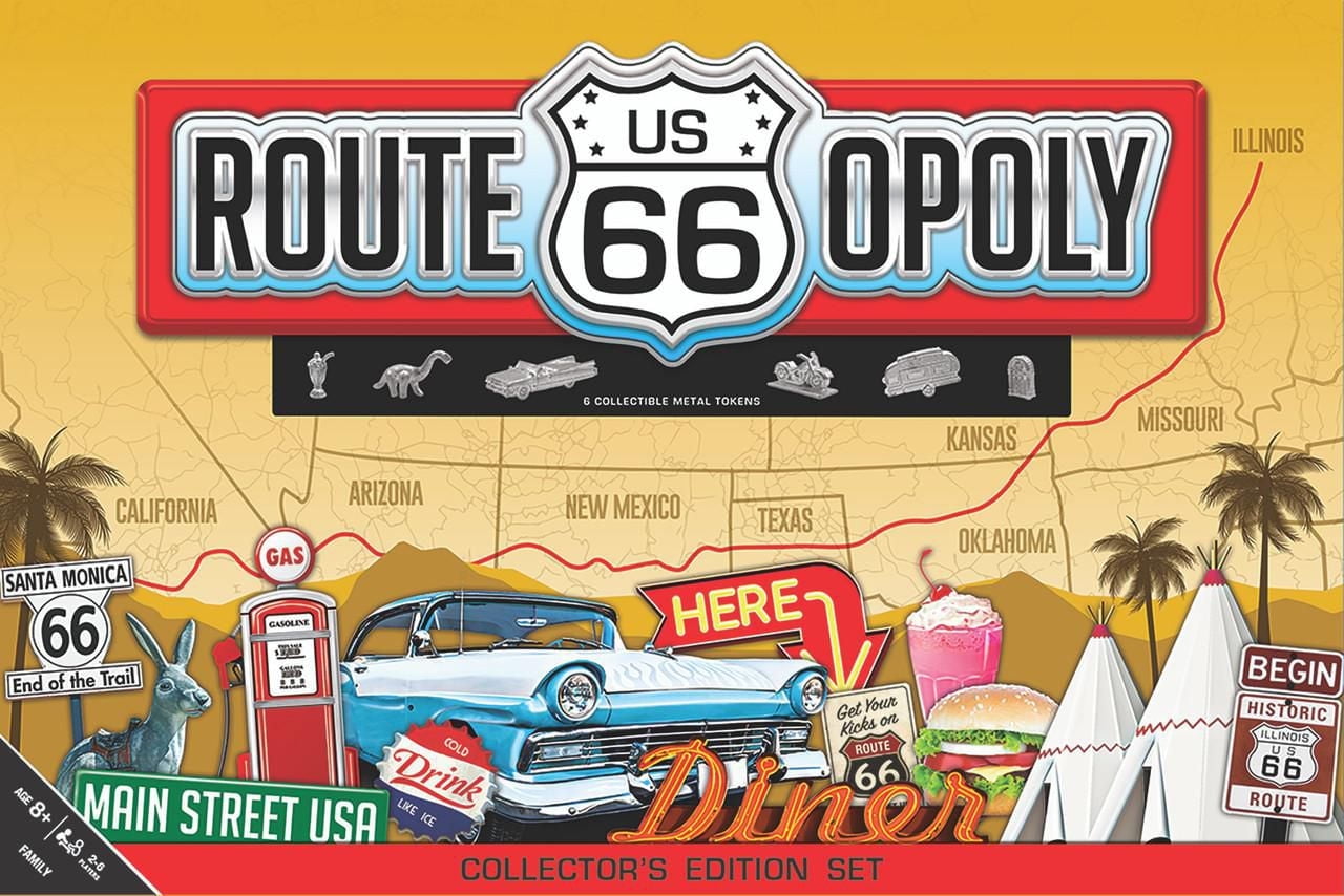 Masterpieces Puzzle Company Route 66 Opoly Board Game