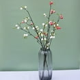 thumbnail image 4 of Artificial Cherry Flower Artificial Cherry Blossom Branches Flowers Fake Apple Blossom Flower Long Stem Silk Vase Arrangements for Wedding Home Indoor Outdoor Decor Red, 4 of 8