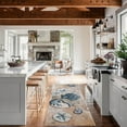 thumbnail image 6 of Summer Nautical Kitchen Rugs Set 2 Piece,Ocean Theme Seashell Decorative Rugs for Kitchen, Tropical Beach Low-Profile Floor Mats Decorations for Home Kitchen (17"x48"+17"x30"), 6 of 6