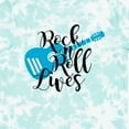 thumbnail image 4 of Inktastic Rock and Roll Lives with Blue Guitar Boys or Girls Toddler T-Shirt, 4 of 5