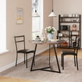 thumbnail image 4 of Yiwa Round Dining Table Set for 2, Circle Kitchen Table and Chairs, Modern Dining Room Table Set with 2 Chairs, Marble Dinner Set for Small Space, Apartment, 4 of 6