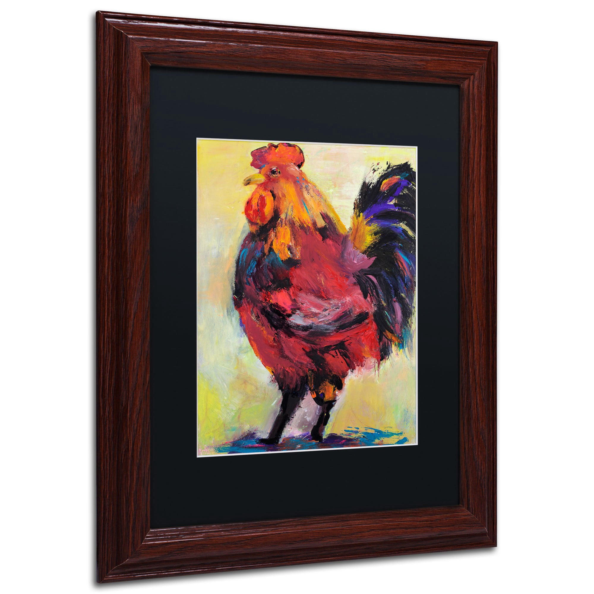 Trademark Fine Art "In Command" Canvas Art by Pat Saunders-White, Black Mat, Black Frame