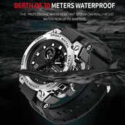 Findtime Mens Military Watch Outdoor Sports Electronic Watch Tactical Army Wristwatch LED Stopwatch Waterproof Digital Analog Watches