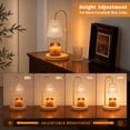 thumbnail image 5 of BEEPRINCESS Candle Warmer Lamp with Timer, Dimmable Wax Melter for Jar Candles, Adjustable Height, Amber, 2 Bulbs, 5 of 10