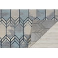 thumbnail image 6 of Ladole Rugs Stella Geometric Design Contemporary Indoor Ivory Blue Grey Honeycomb Pattern Area Rug Carpet, 8x10 (7'10" x 10'5", 240cm x 320cm), 6 of 6