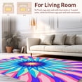 thumbnail image 2 of ODIKA 8' x 10' Machine Washable Non-Slip Area Rug, Geometric Star High Traffic Rug, Pink, 348233, 2 of 7