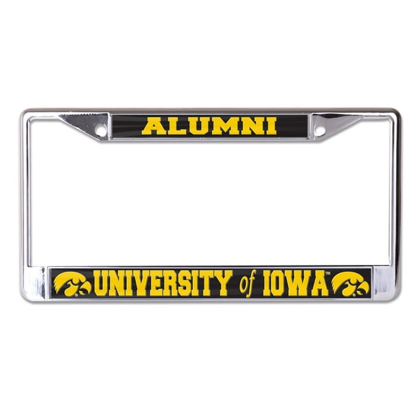 University of Iowa Alumni Chrome License Plate Frame
