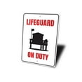 thumbnail image 4 of Lifeguard on Duty Novelty Sign, Metal Wall Decor - 10x14 inches, 4 of 4