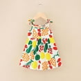 thumbnail image 2 of Odeerbi 2024 Summer Toddler Baby Girls Sleeveless Sling Dress Graphic Print Children's Clothing, 2 of 3