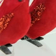 thumbnail image 2 of Set of 2 Red Left and Right Facing Clip-On Bird Christmas Decor 5", 2 of 3