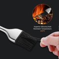 thumbnail image 2 of Basting Brush,Barbecue Basting Brushes, Silicone Heat Resistant Pastry Brushes with Premium Stainless Steel Handle for BBQ Grill Baking Kitchen 30cm, 2 of 5