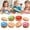 Light Blue, variant on Cute Steamed Bun Squishing Toy with Steamer Basket – Colorful Stress Relief Fidget Toy for Kids & Adults