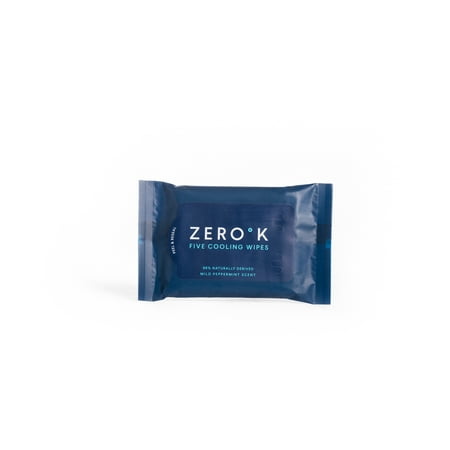 Body Electrical Wiper - Zero K; Cooling & Cleansing Body & Face Wipes; 3 Packs (5 wipes/pack)