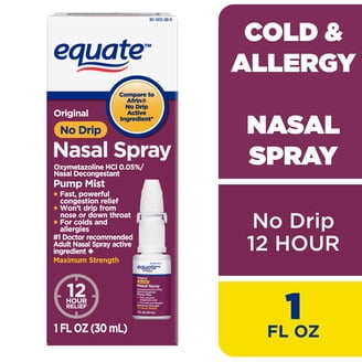 Equate Saline Nasal Spray, Sodium Chloride 0.65%, 3 fl oz HSA/FSA Eligible  - Walmart.com