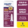 Equate Original No Drip Nasal Spray Oxymetazoline HCl 0.05% Nasal Decongestant, Maximum Strength, 12 Hour, 1 fl oz, Compare to Afrin® No Drip Active Ingredient