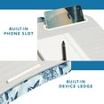 thumbnail image 4 of Designer Lap Desk with Phone Holder and Device Ledge - Blue Blossoms - Fits up to 15.6 Inch Laptops, 4 of 6