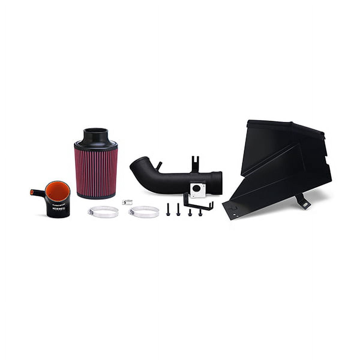 Mishimoto MMAI-CIV-06SIHWBK Performance Air Intake w Heatshield Compatible With Honda Civic Si 2006-2011 Wrinkle Black