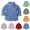 Pink, variant on Aboser Boys Button Down Dress Shirts Toddlers Children School Uniform Shirt Casual Long Sleeve Blouse Tops for Baby Boy 6 Months-8 Years Gifts for Boys 5-7