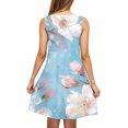 thumbnail image 5 of Viikei Womens Dresses Plus Size Clearance Sales,Ladies' Fashion Trend Floral Print Sleeveless Round Neck Knee Length Skirt Multicolor S, 5 of 5