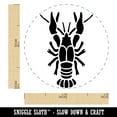 thumbnail image 2 of Crawdad Crayfish Mudbug Crustacean Self-Inking Rubber Stamp Ink Stamper - Fuchsia Ink - Mini 1/2 Inch, 2 of 7