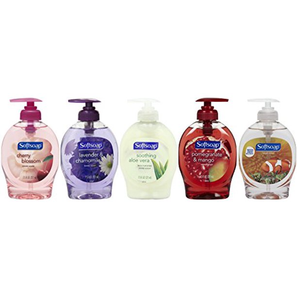 Softsoap Liquid Hand Soap Pumps Variety Set 7.5 Ounces (5 Bottles