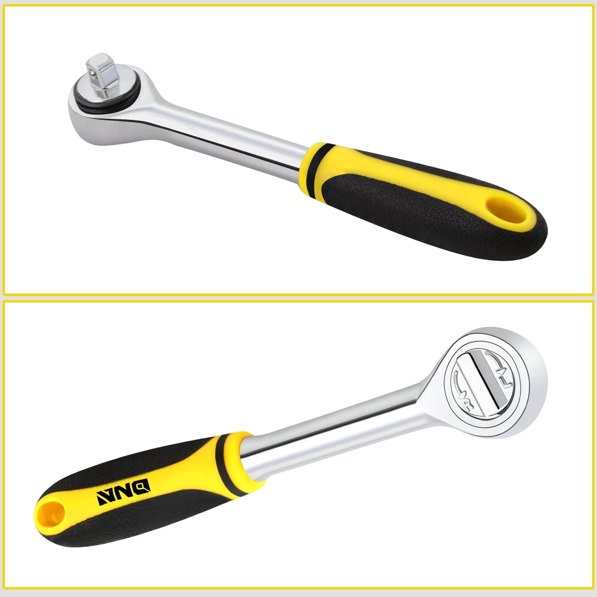 41 Pcs Small Bolt Hand Tool Repair Kit Screwdriver Bits & Bit Driver & Sockets & Adapter Yellow