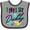 Heather and Black, variant on Inktastic I Love My Daddy 80s Retro Style Boys or Girls Baby Bib
