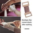 thumbnail image 3 of VONKY 50pcs Bandage Clips Aluminium Bandage Buckle Elastic Rubber Adjustable Tape Clasp, 3 of 8