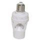 thumbnail image 1 of Portalámparas LED E27 con sensor de movimiento infrarrojo PIR y portalámparas con rosca de 220 V, color blanco, 1 of 5