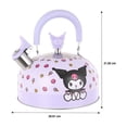 thumbnail image 3 of Tetera My shop Hello Kitty de Acero Inoxidable de Kuromi con Asa de 2.5 Litros, 3 of 4