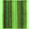 thumbnail image 1 of Ahgly Company Indoor Square Abstract Green Contemporary Area Rugs, 4' Square, 1 of 1